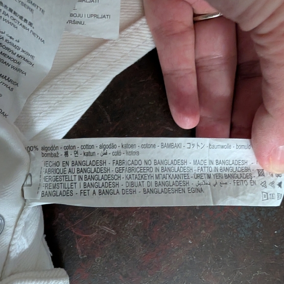 Zara Cream Denim Pants - Picture 8 of 8